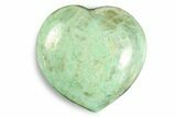 Polished Garnierite Heart - Madagascar #246690-1